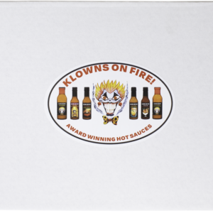 Klown on Fire BBQ and Hot Sauce Gift Box, "Award Wining"